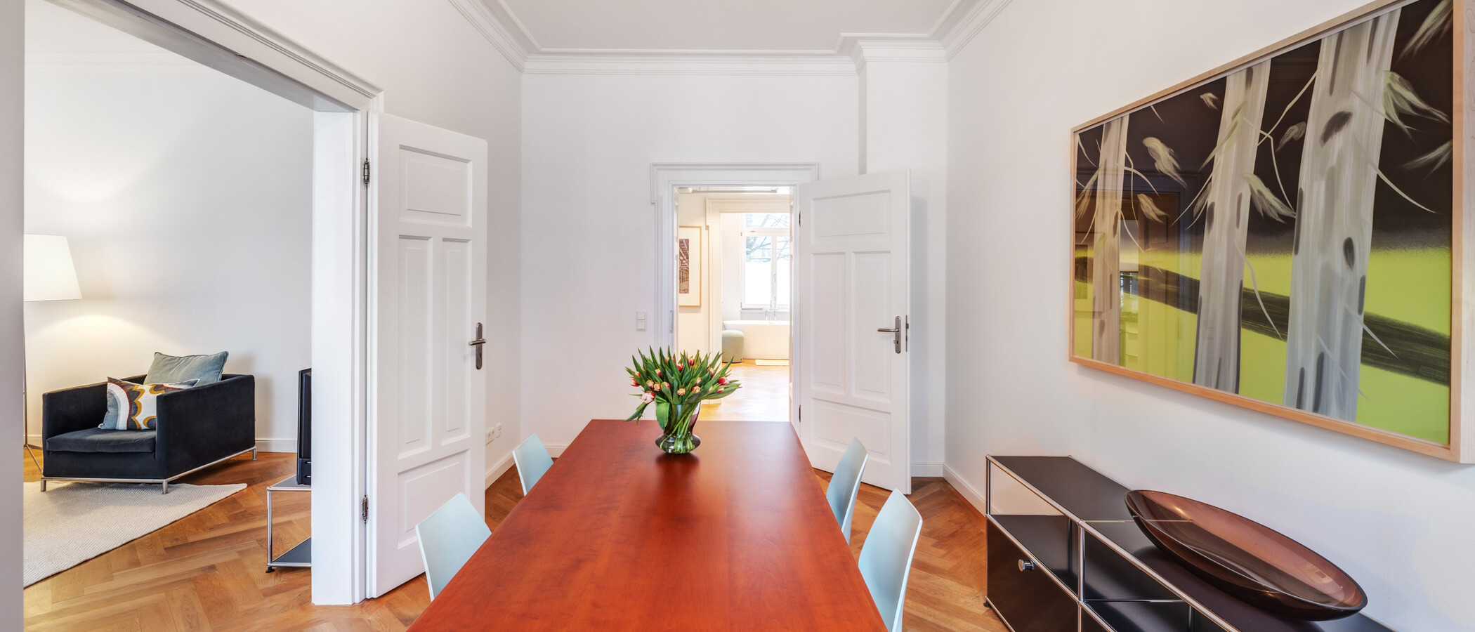квартира München Neuhausen 03 обеденный зал 14340