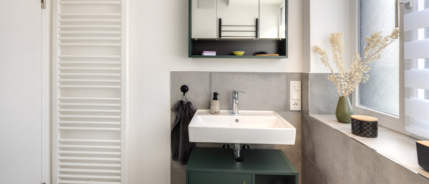 квартира München Schwabing-West (rund um den Hohenzollernplatz) 03 ванная комната 14369