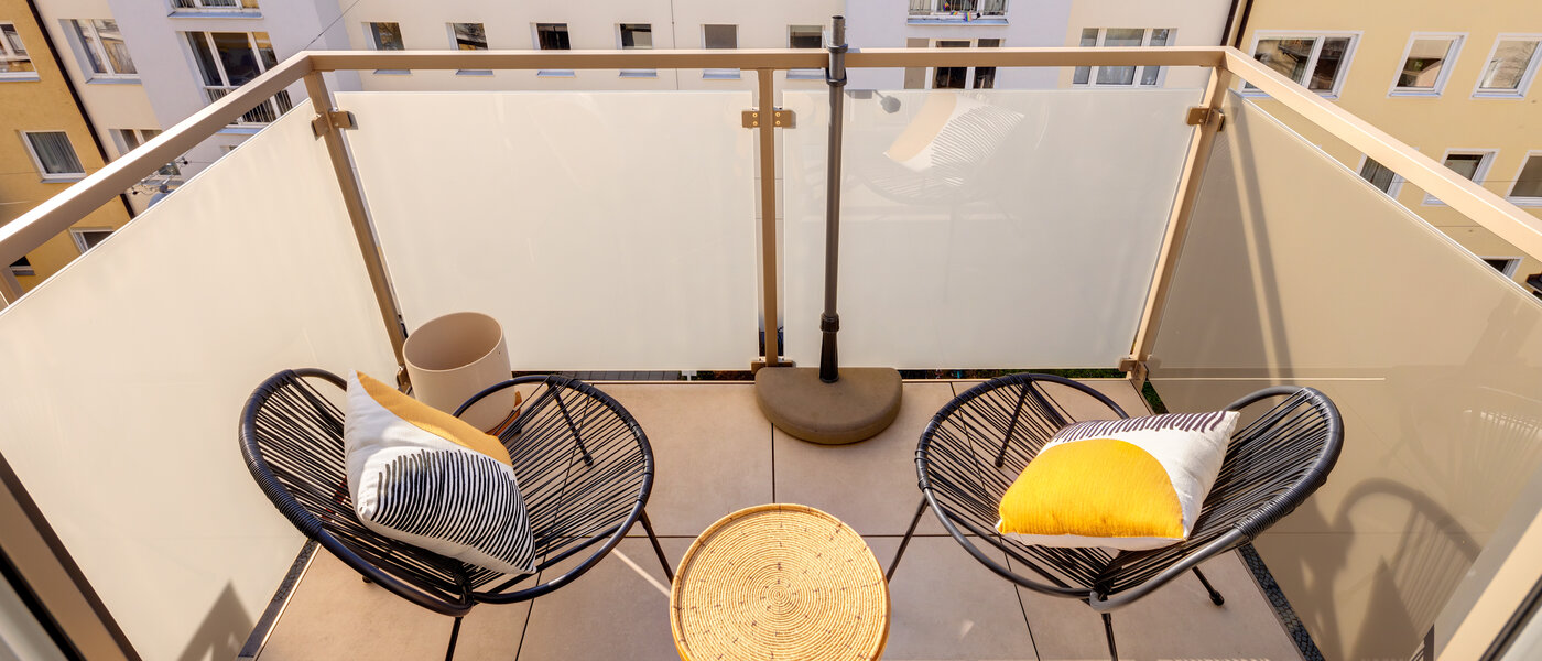 квартира München Schwabing-West (rund um den Hohenzollernplatz) 02 балкон 14369