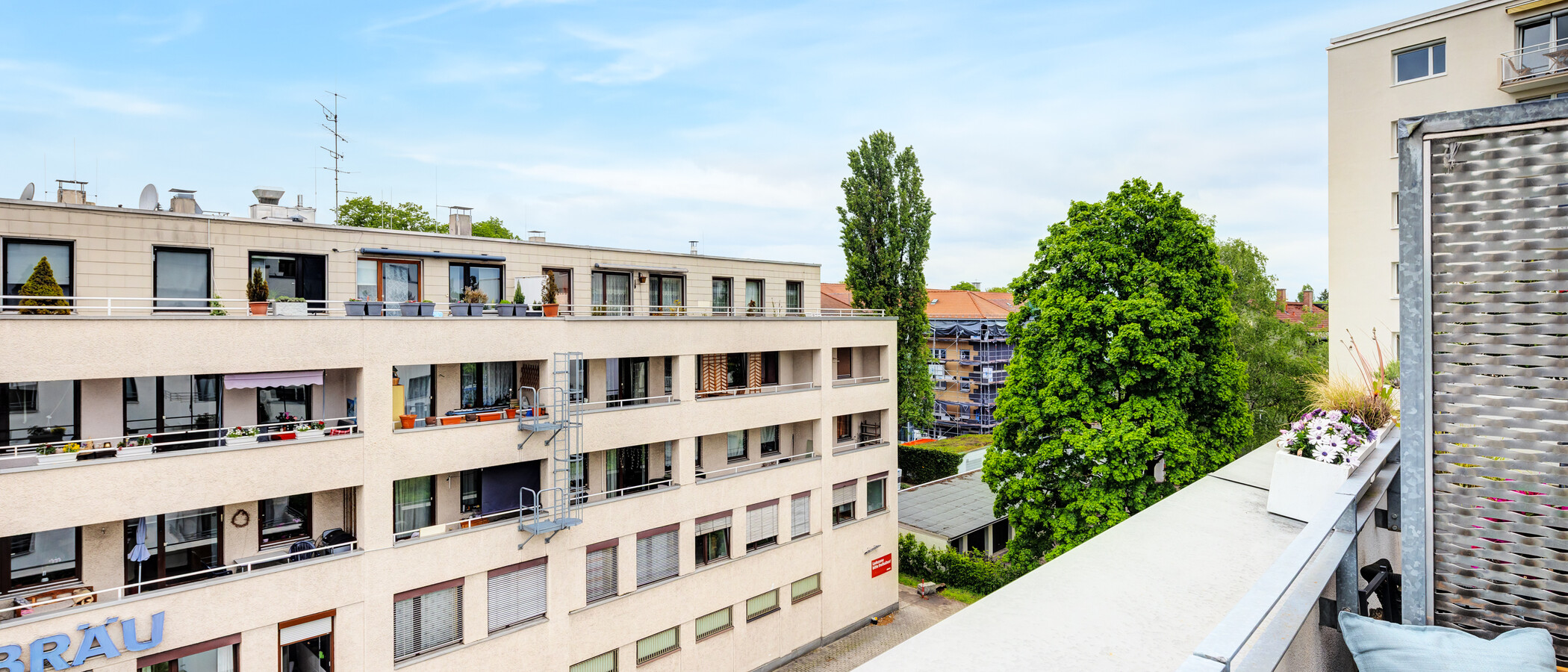 квартира München Obergiesing 01 вид из окна 14378