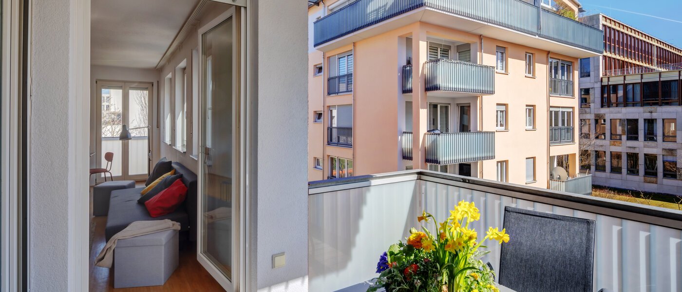 квартира München Theresienhöhe 03 балкон 14384