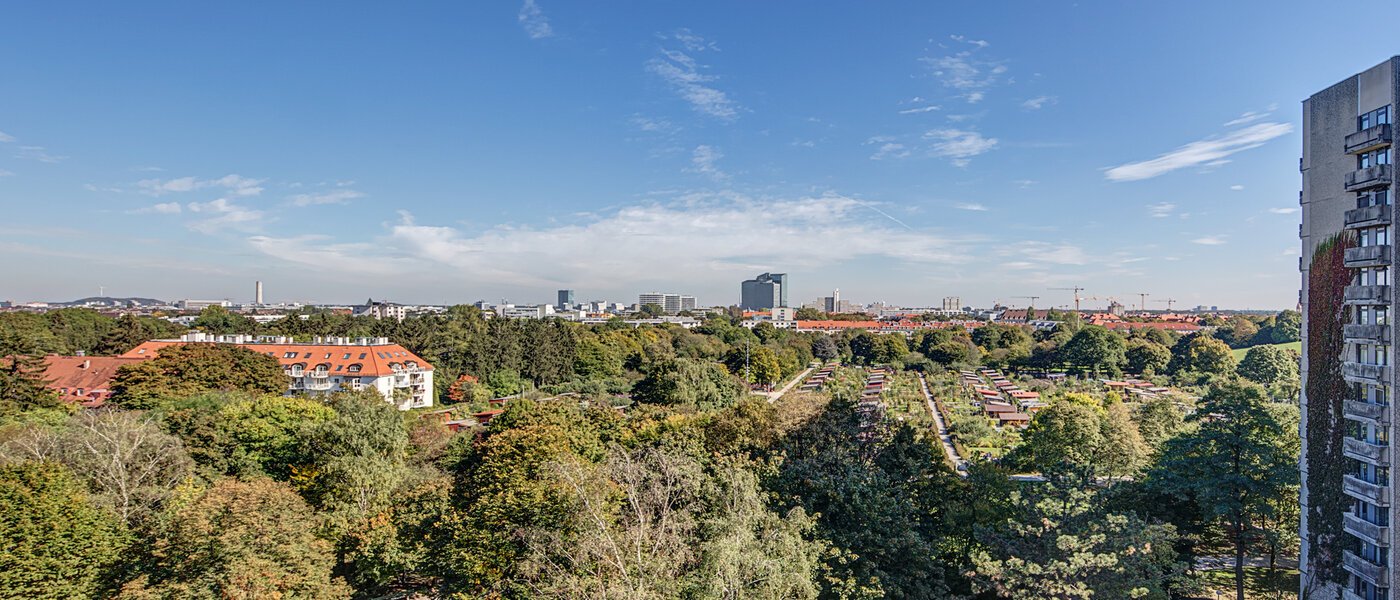 квартира München Schwabing-Georgenschwaige 02 вид из окна 1439