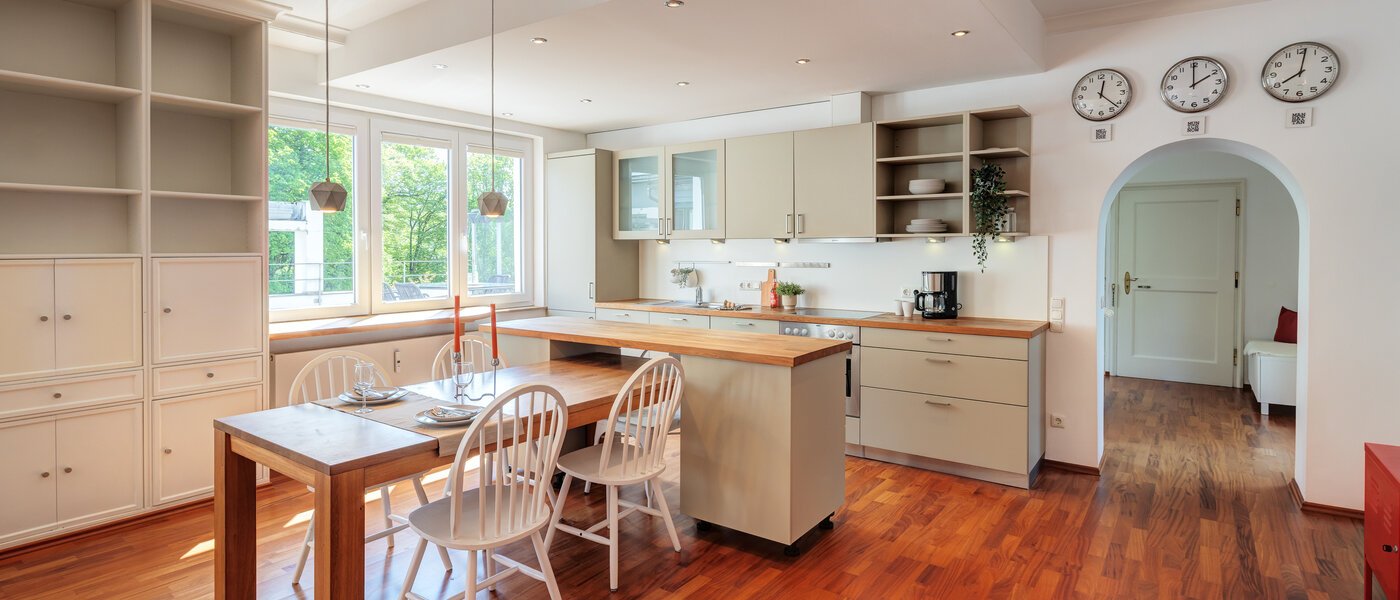 мансардная квартира München Solln 02 кухня 14396