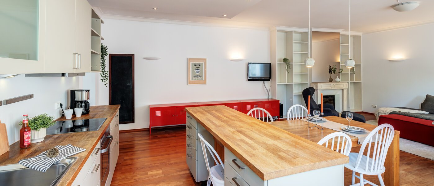 мансардная квартира München Solln 05 кухня 14396