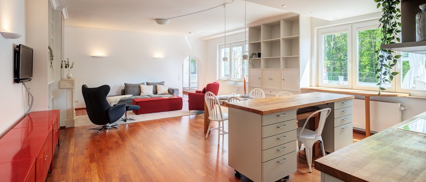 мансардная квартира München Solln 04 жилое пространство 14396