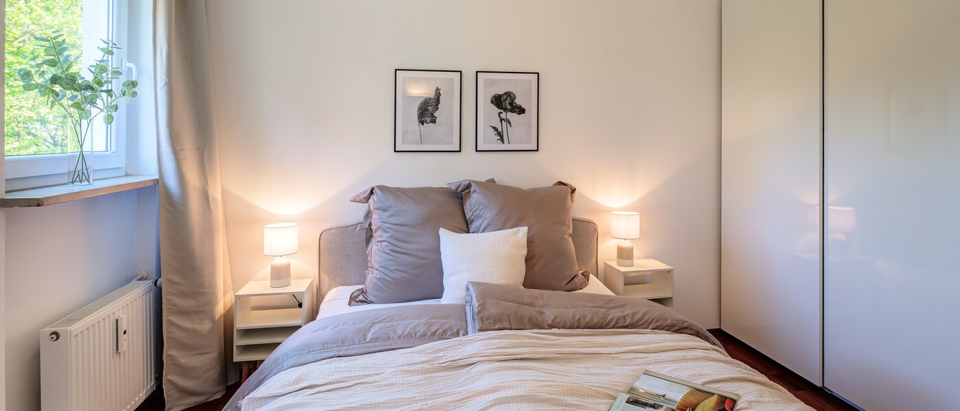 мансардная квартира München Solln 02 1-я спальная комната 14396