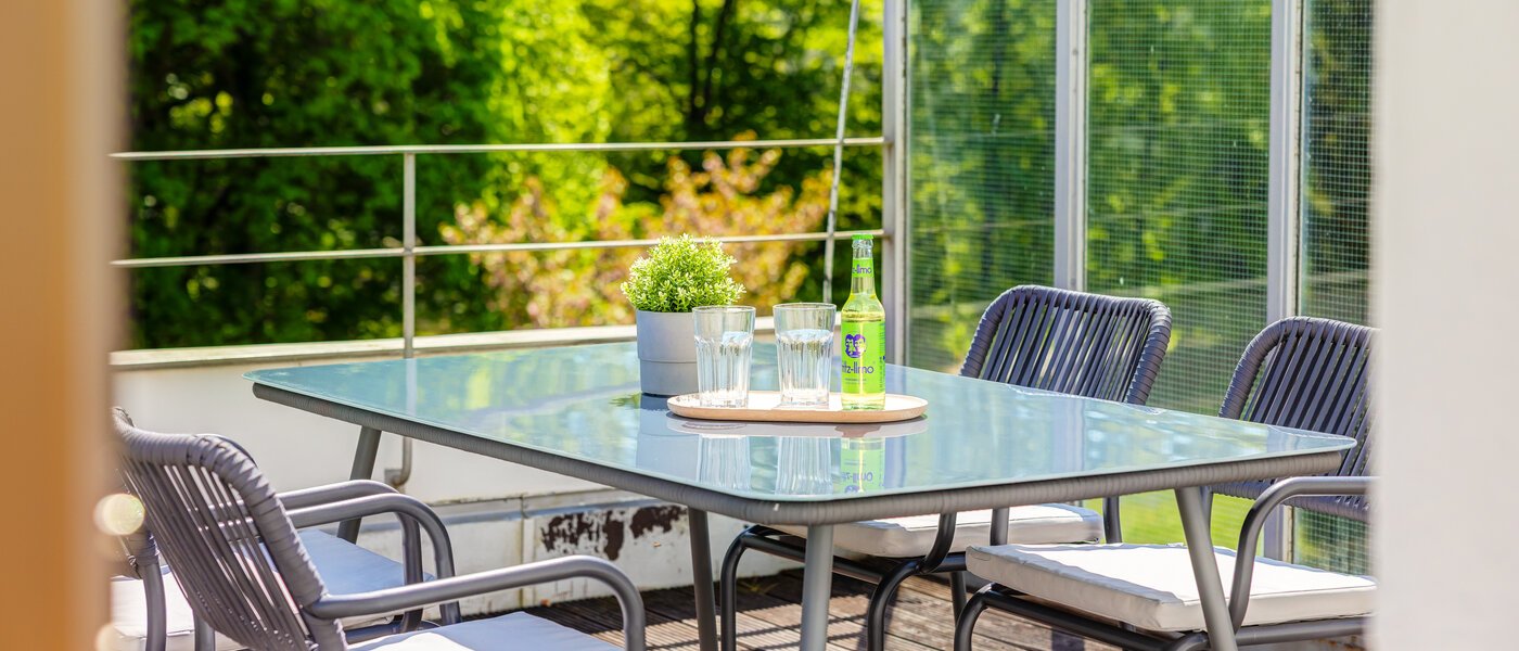 мансардная квартира München Solln 02 1-я терраса с крышей 14396