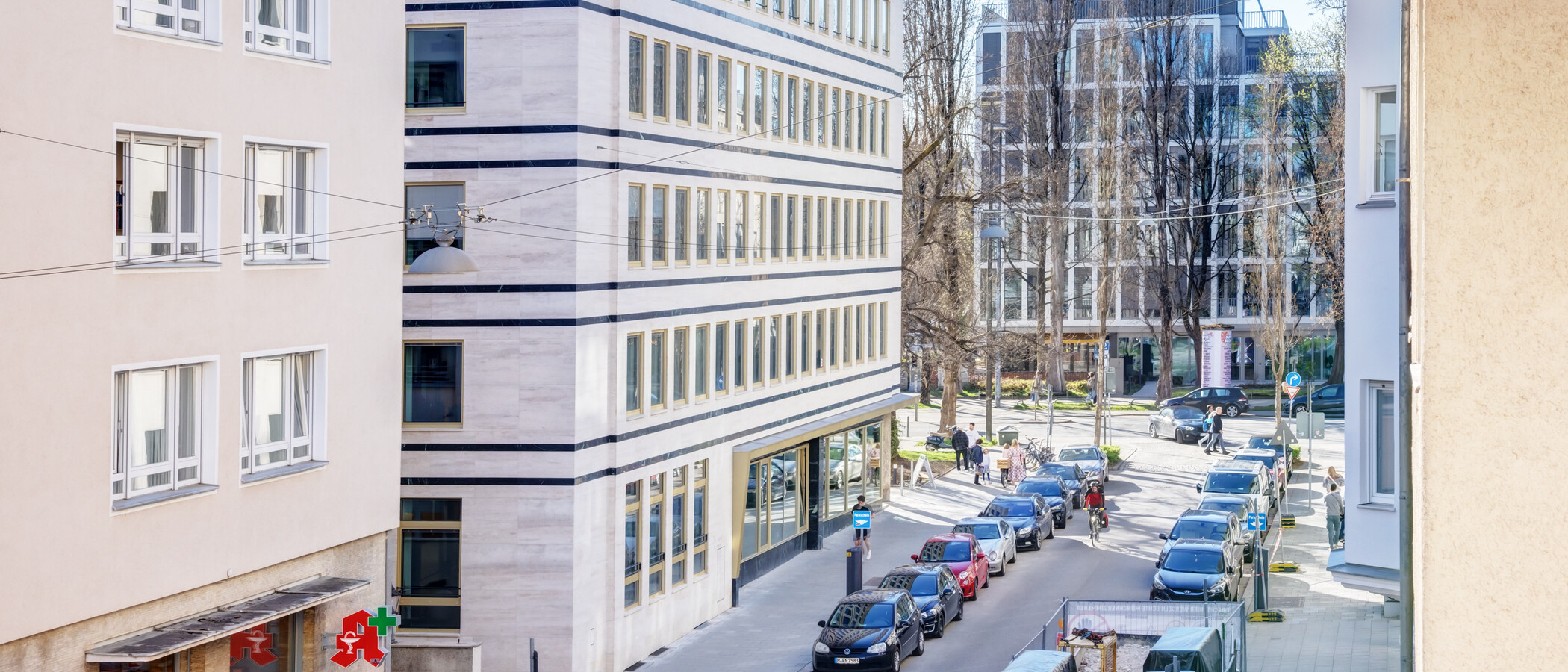 квартира München Schwabing-Nord (zw. Leopoldstraße & Englischen Garten) 02 вид из окна 14397