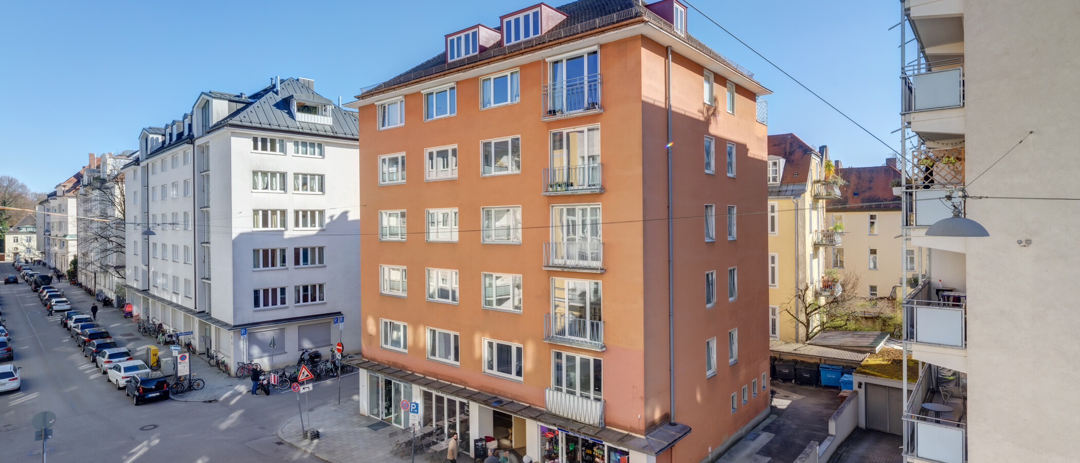 квартира München Schwabing-Nord (zw. Leopoldstraße & Englischen Garten) 03 вид из окна 14397