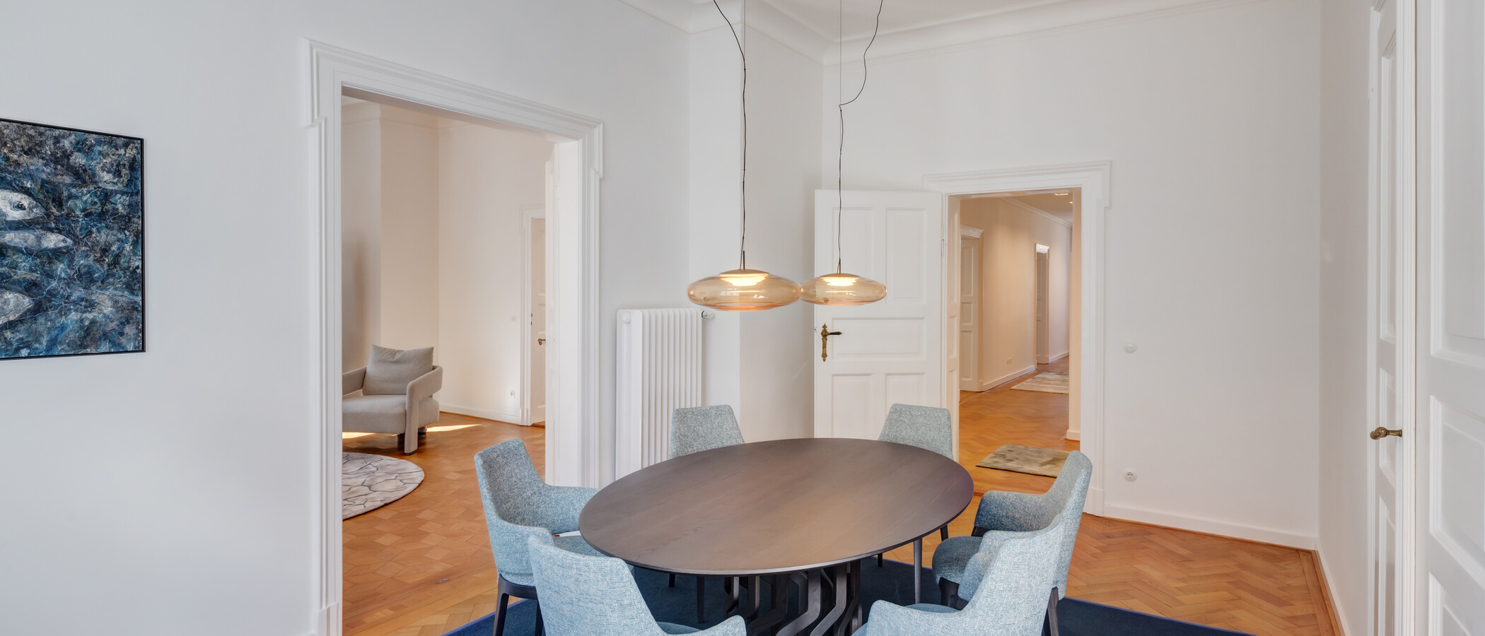 квартира München Schwabing-Nord (zw. Leopoldstraße & Englischen Garten) 03 обеденный зал 14397