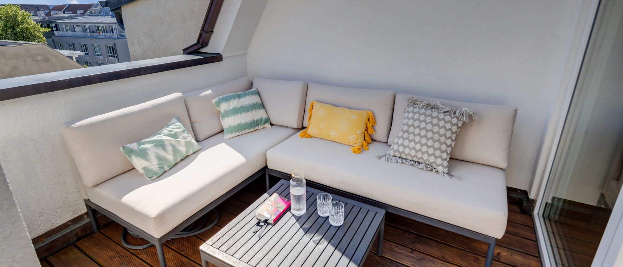 квартира München Schwanthalerhöhe 02 терраса с крышей 14426