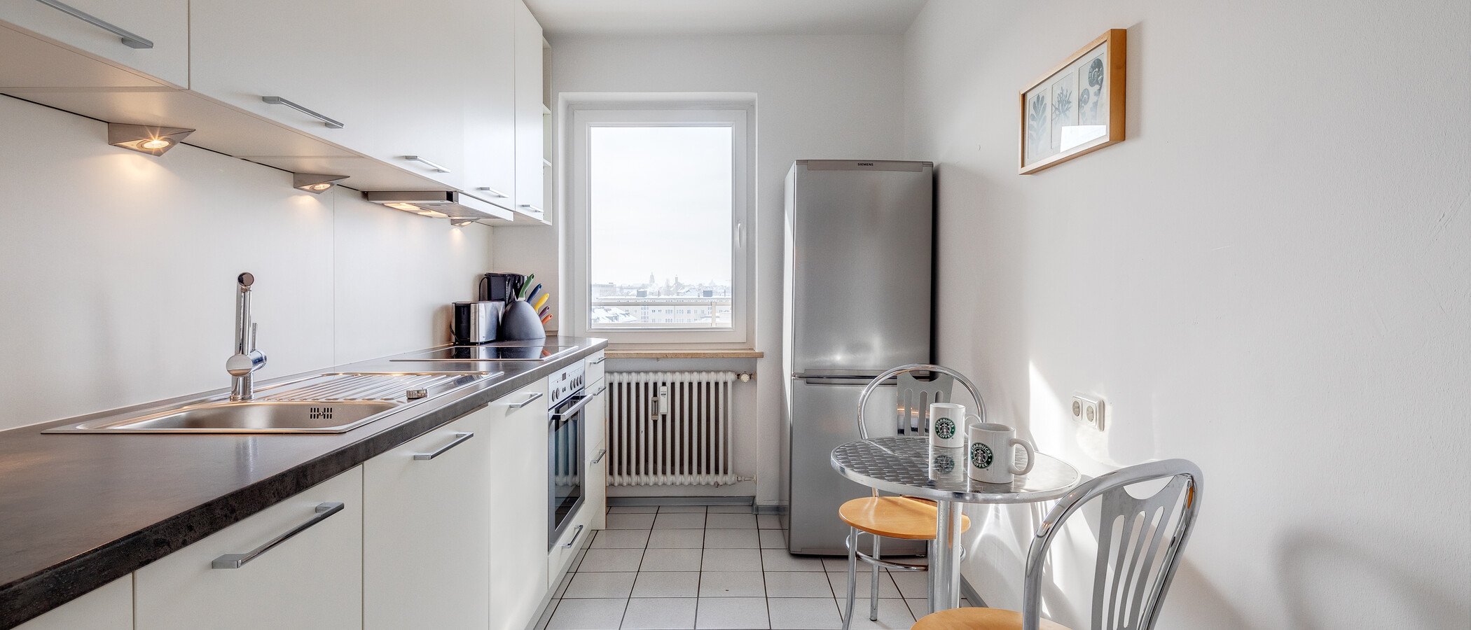 квартира München Schwabing-Georgenschwaige 01 кухня 1443