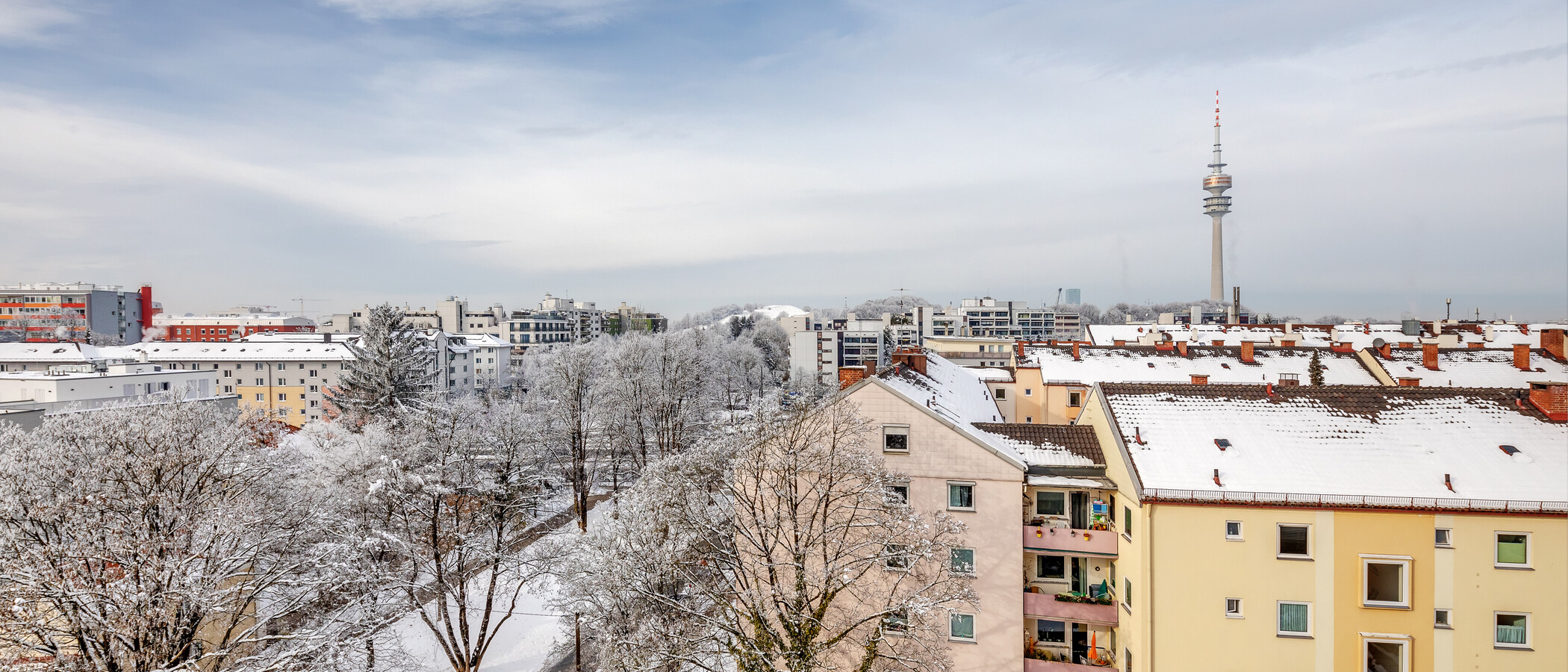 квартира München Schwabing-Georgenschwaige 01 вид из окна 1443