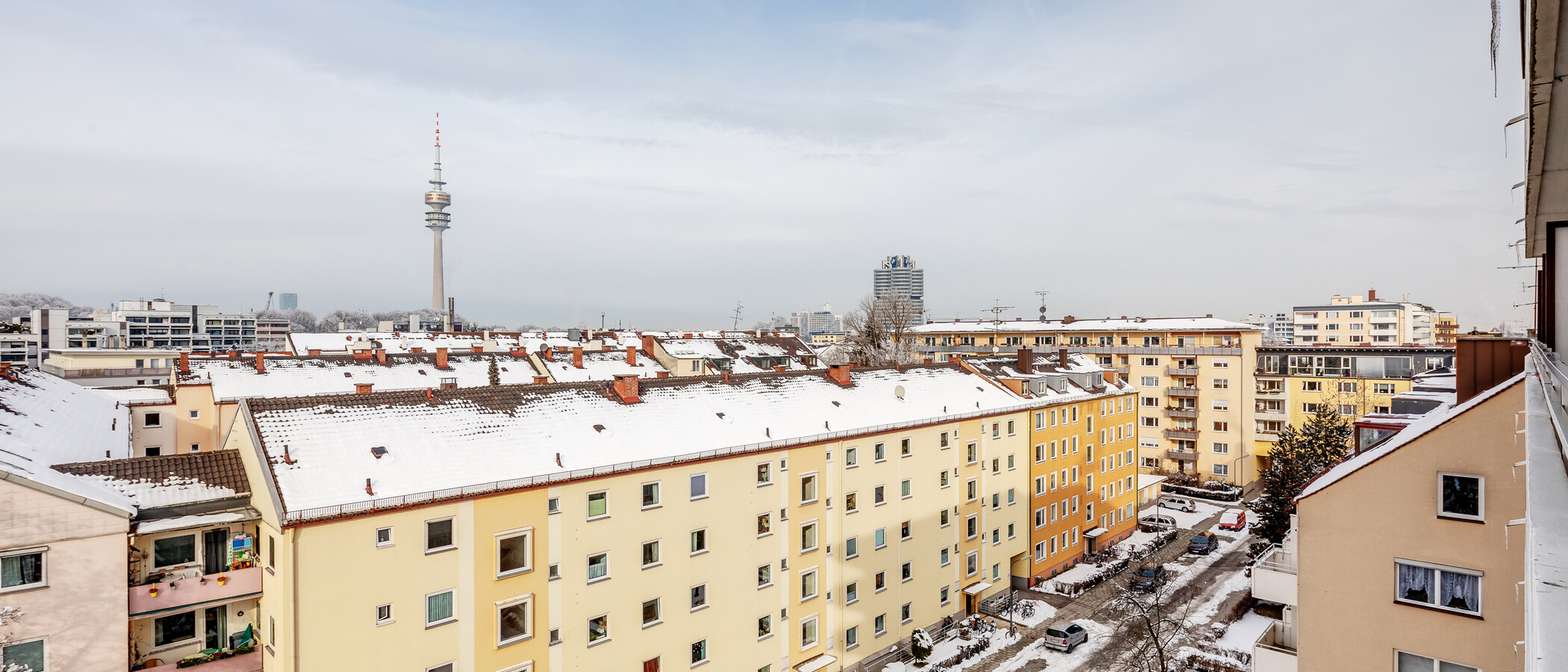 квартира München Schwabing-Georgenschwaige 02 вид из окна 1443