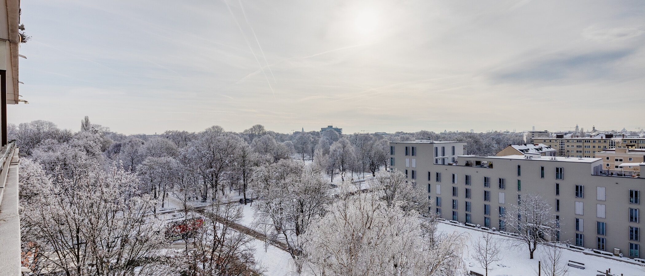 квартира München Schwabing-Georgenschwaige 04 вид из окна 1443