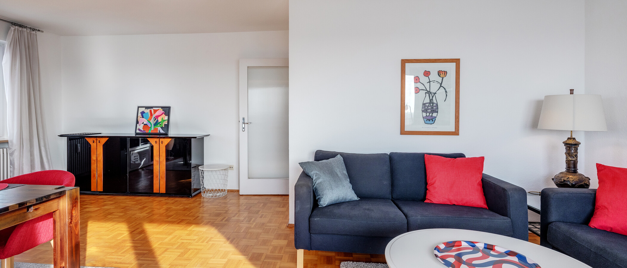 квартира München Schwabing-Georgenschwaige 04 жилое пространство 1443