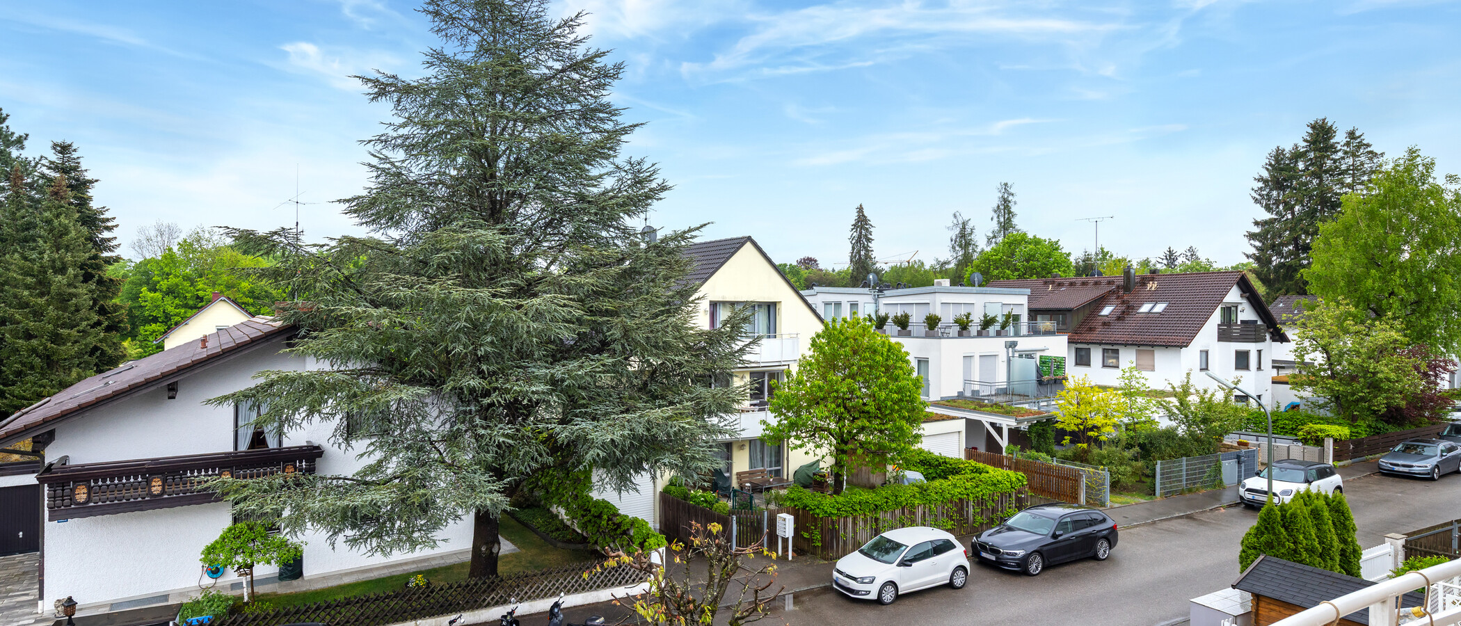 мансардная квартира München Waldperlach 01 вид из окна 14432