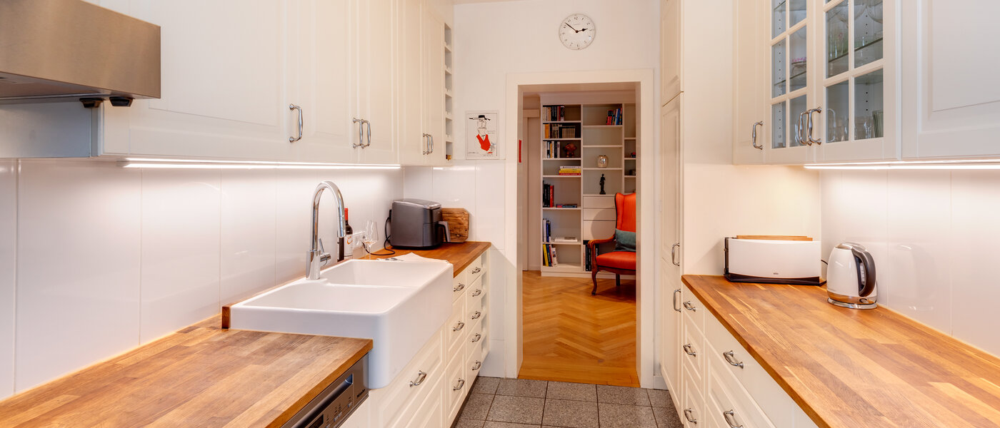 квартира München Menterschwaige 04 кухня 14458