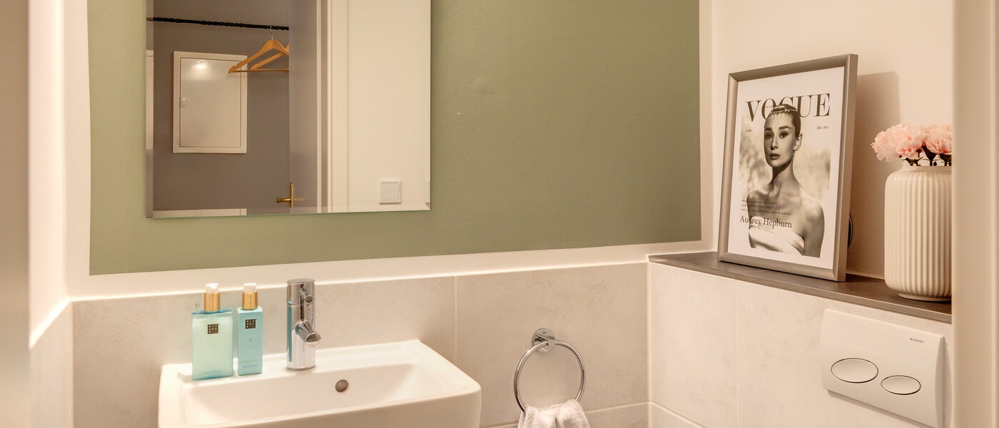 квартира München Menterschwaige 01 гостевой туалет 14458