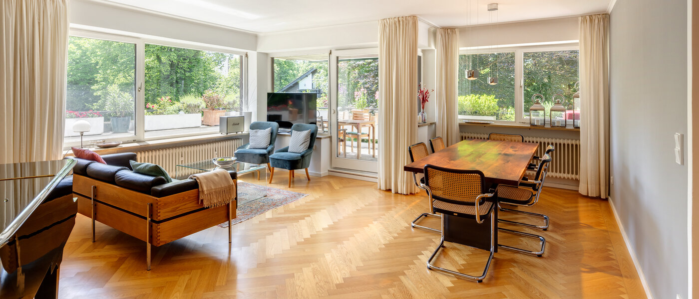 квартира München Menterschwaige 01 жилое пространство 14458