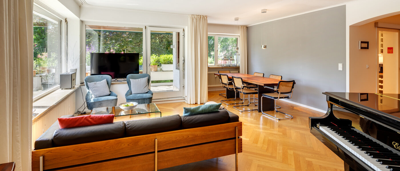 квартира München Menterschwaige 03 жилое пространство 14458