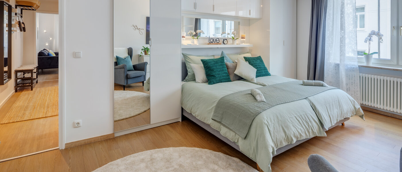 квартира München Lehel 01 спальная комната 14461