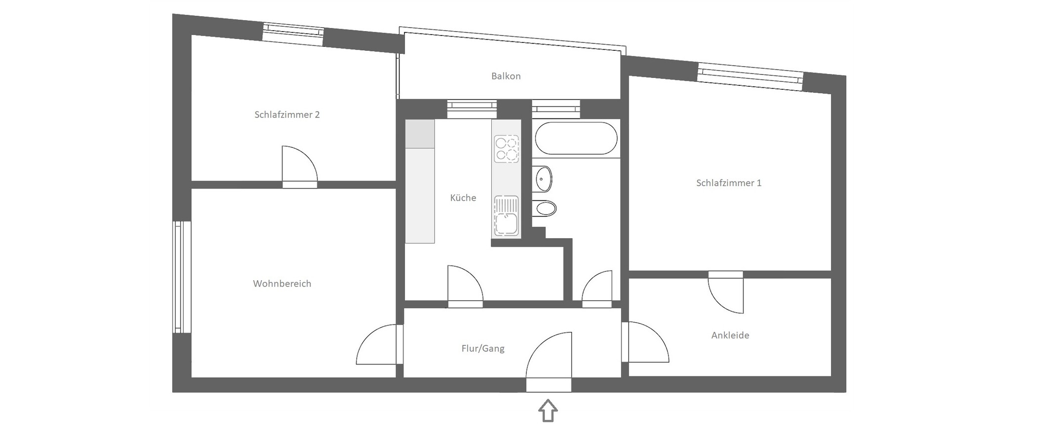 квартира München Lehel 01 план этажа 14463
