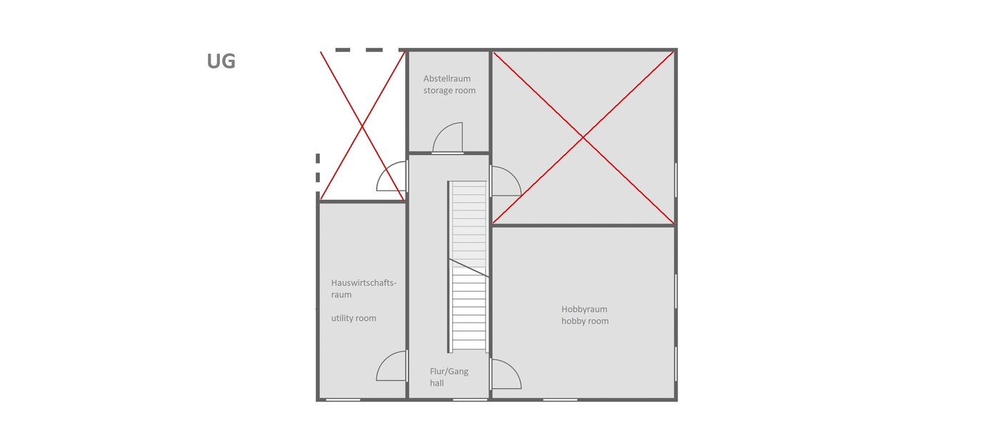 Половина двухквартирного жилого дома Icking 03 план этажа 14465