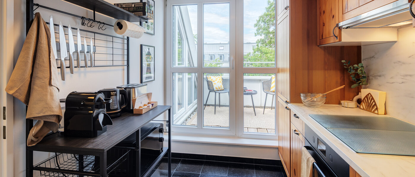 двухэтажная квартира-галерея München Obersendling 01 кухня 14471