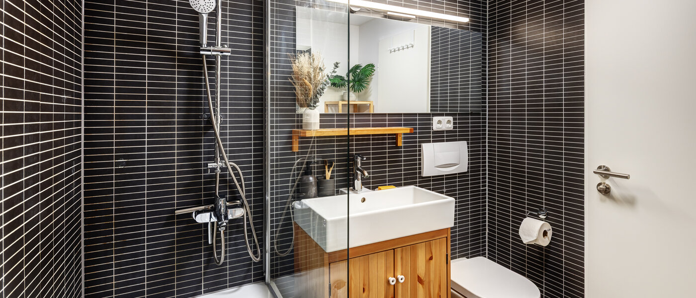 двухэтажная квартира-галерея München Obersendling 02 ванная комната 14471