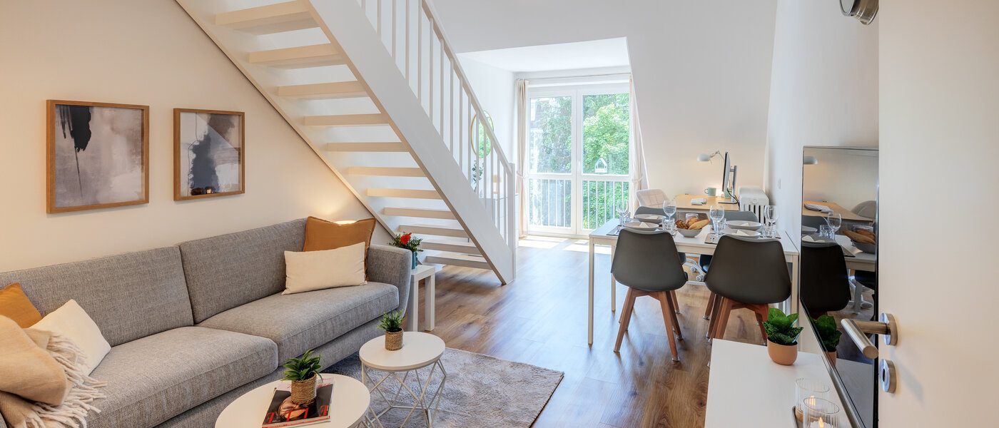 двухэтажная квартира-галерея München Obersendling 01 жилое пространство 14471