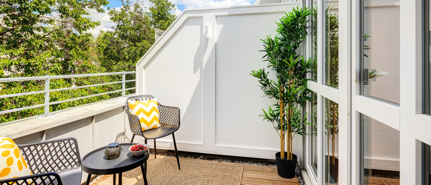 двухэтажная квартира-галерея München Obersendling 02 терраса с крышей 14471