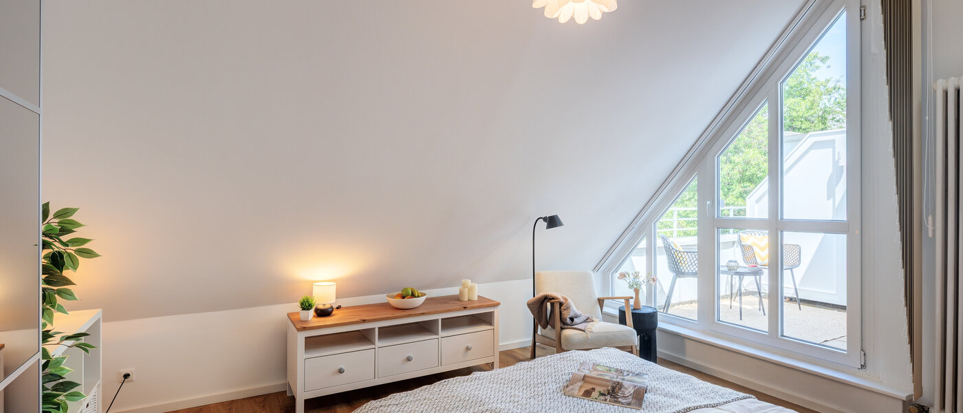 двухэтажная квартира-галерея München Obersendling 02 1-я спальная комната 14471