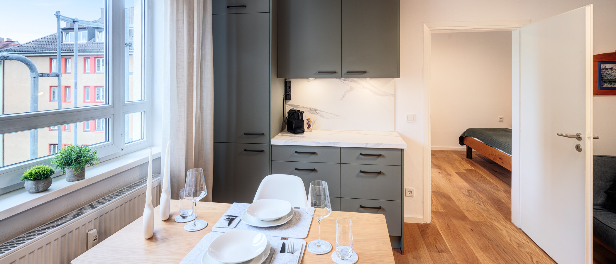квартира München Maxvorstadt 03 кухня 14500