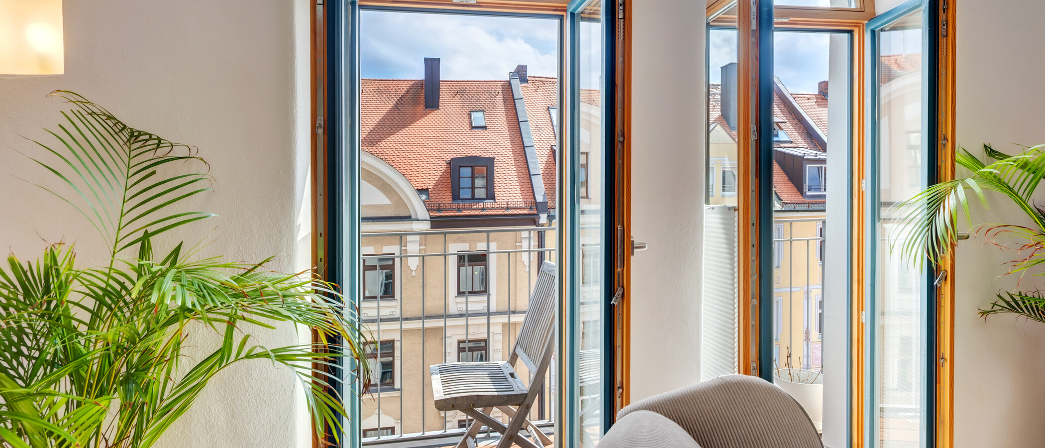 мансардная квартира München Dreimühlenviertel 01 балкон 14505