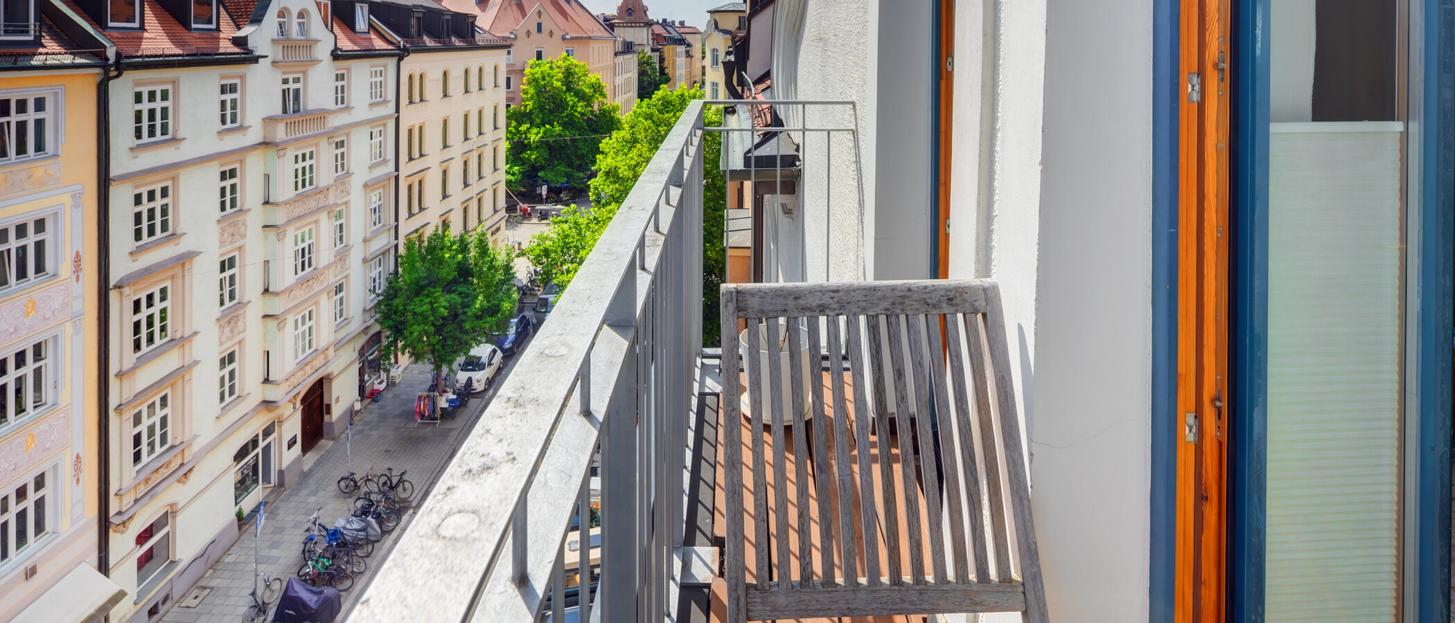 мансардная квартира München Dreimühlenviertel 03 балкон 14505