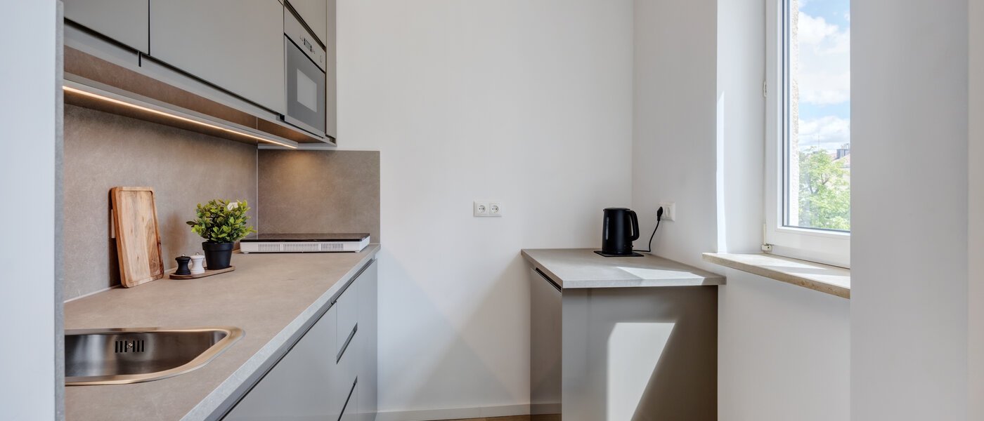 квартира München Maxvorstadt - Museumsviertel 01 кухня 14520