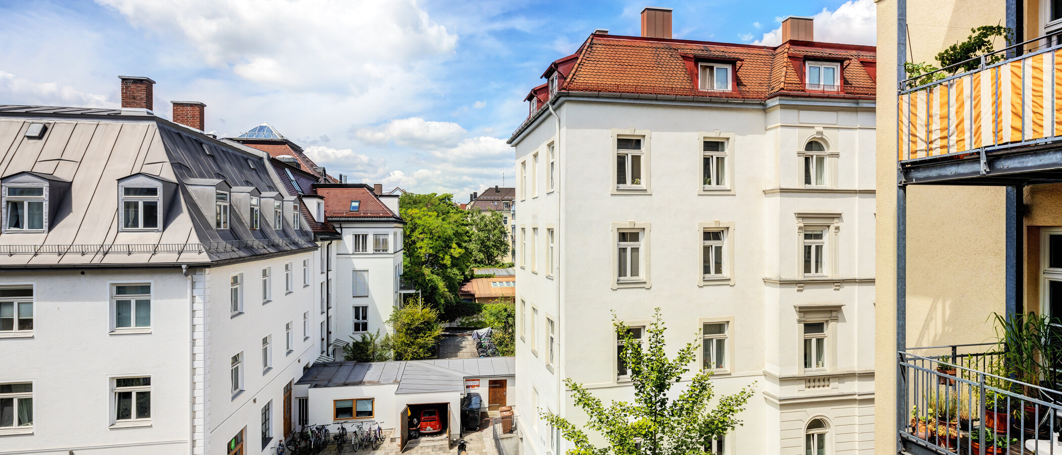 квартира München Neuhausen 01 вид из окна 14523