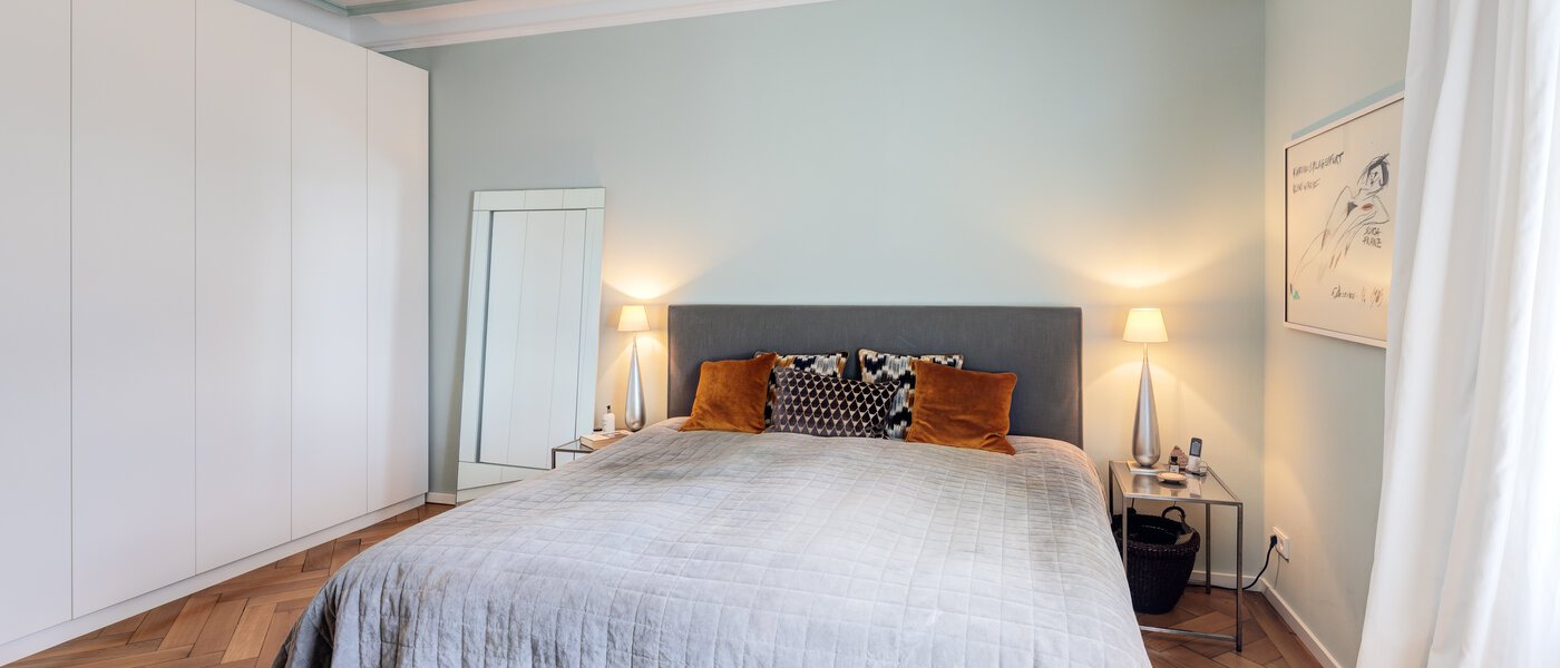 квартира München Neuhausen 02 спальная комната 14528