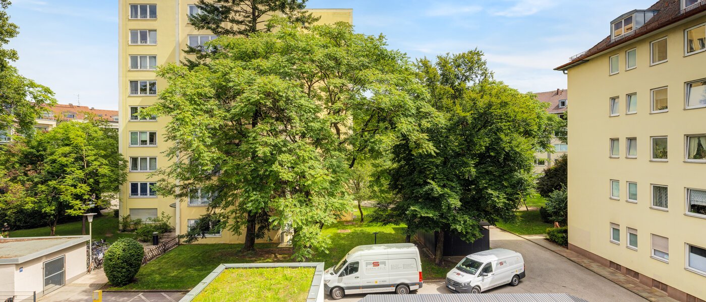 квартира München Neuhausen 01 вид из окна 14542