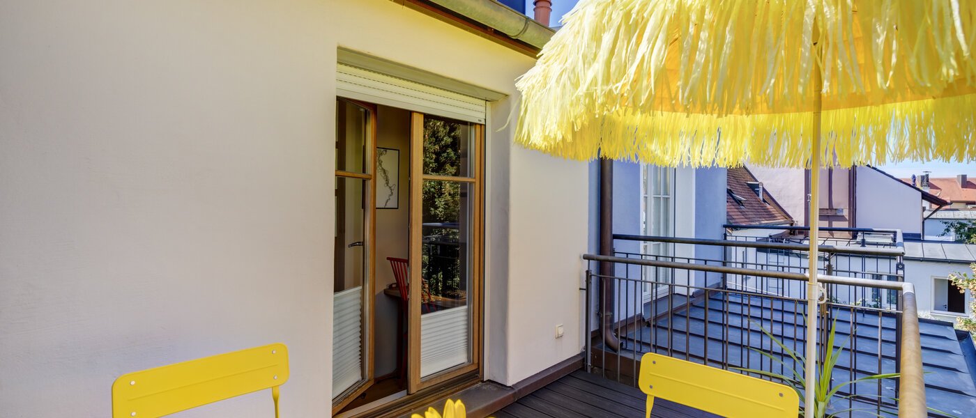 таунхаус Freising 03 терраса с крышей 14543