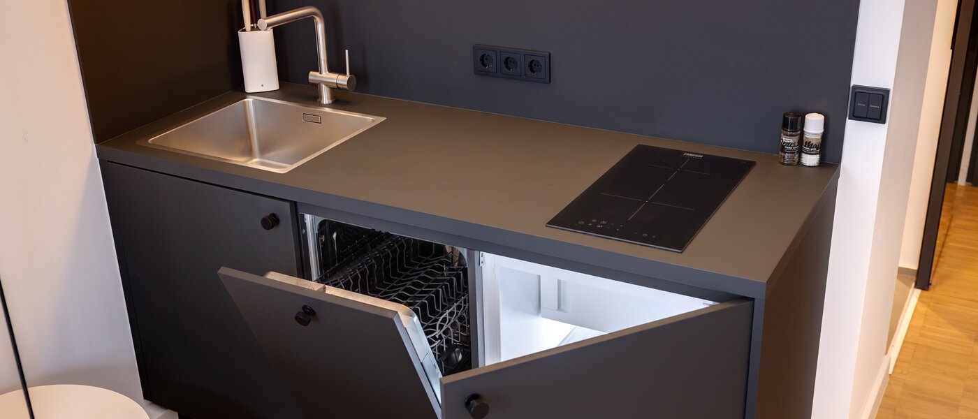 квартира München Schwabing-West (rund um den Hohenzollernplatz) 01 кухня 14544