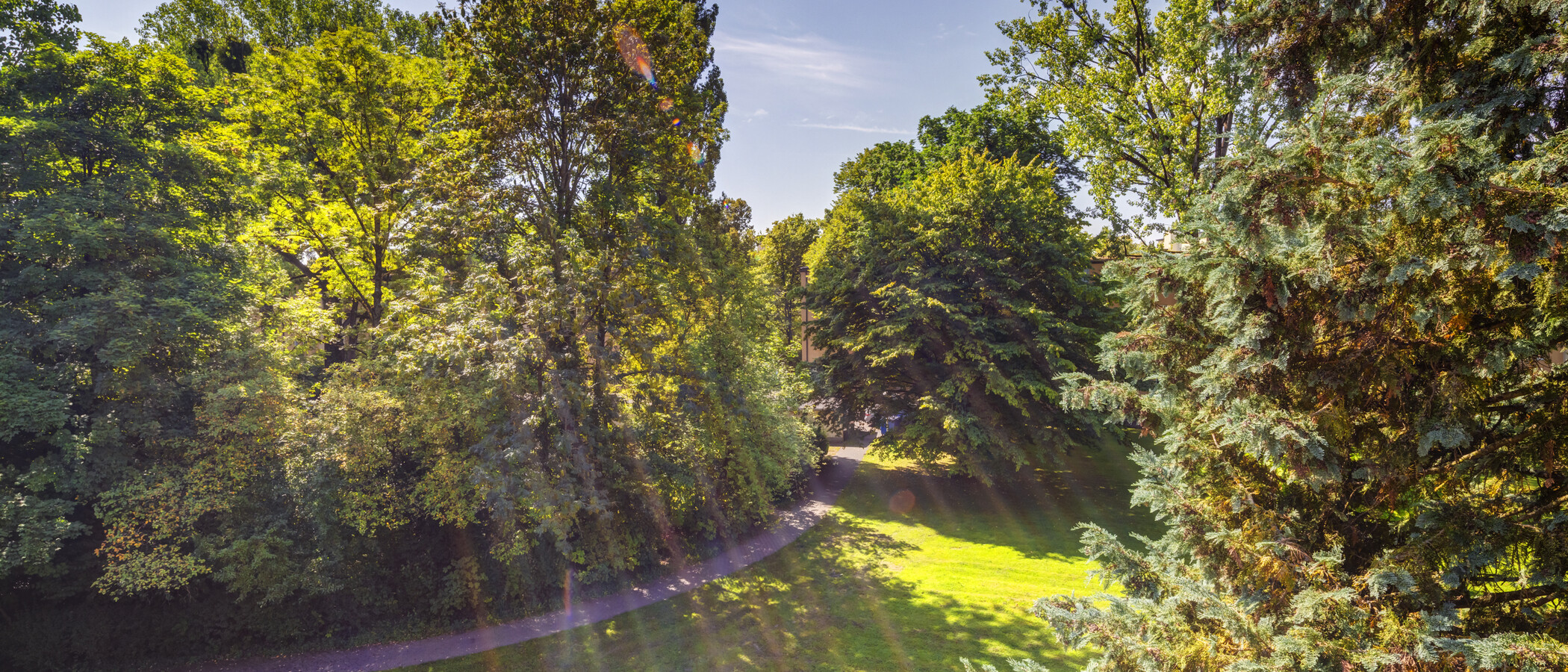квартира München Parkstadt Bogenhausen 01 вид из окна 14554