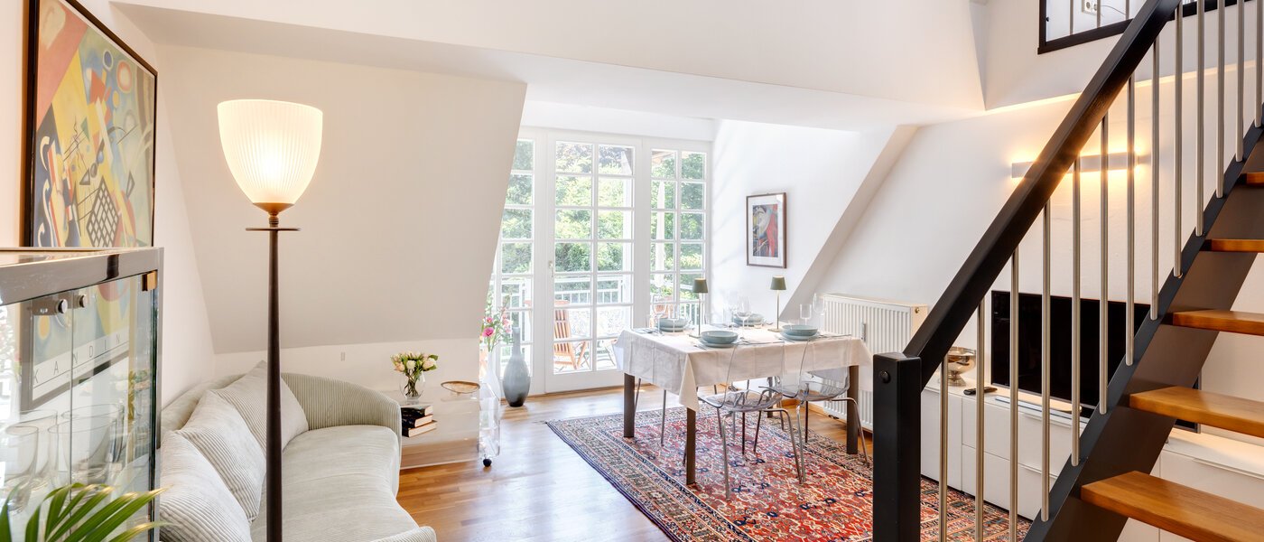 двухэтажная квартира-галерея München Ramersdorf 01 жилое пространство 14556