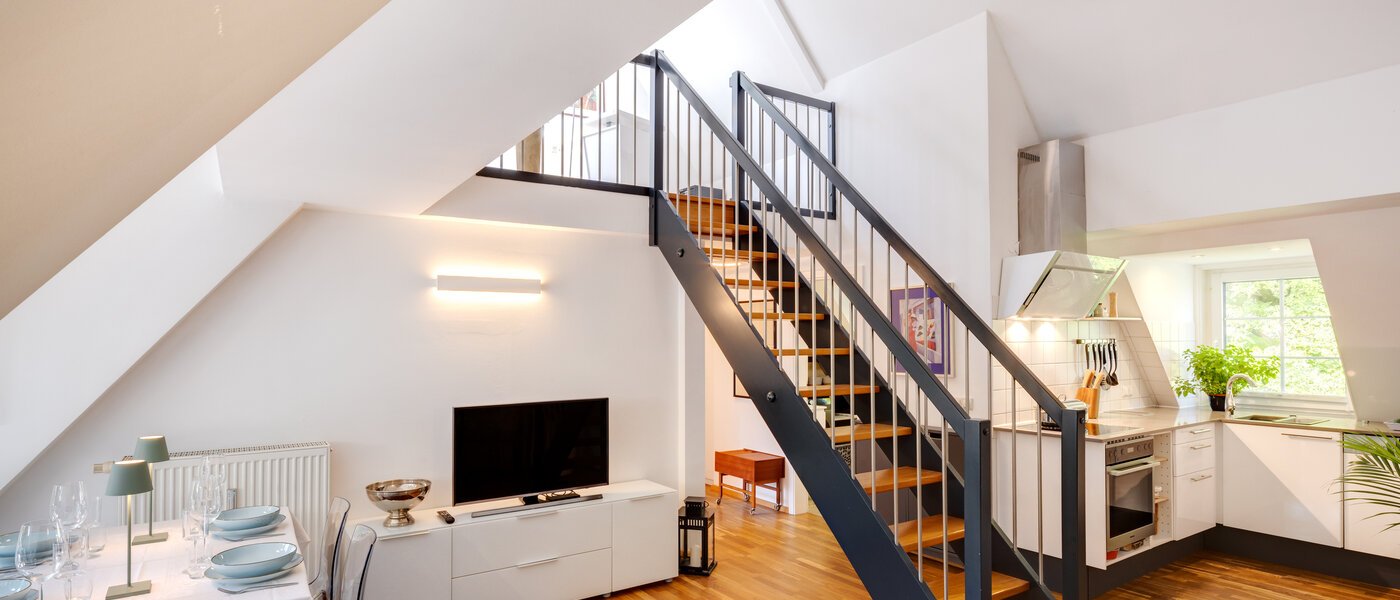 двухэтажная квартира-галерея München Ramersdorf 04 жилое пространство 14556