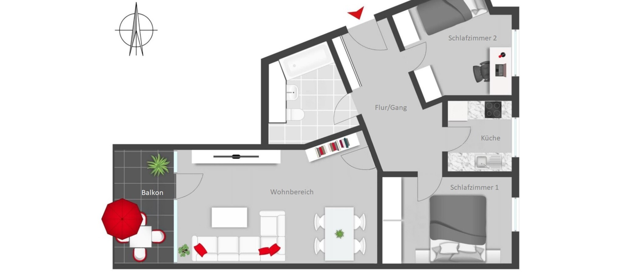 квартира München Neuperlach 01 план этажа 14565