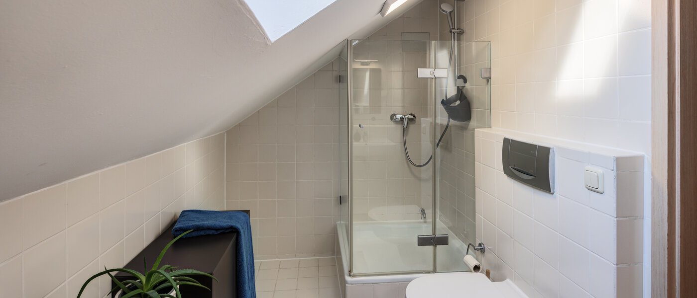 Половина двухквартирного жилого дома München Obersendling 01 2-я ванная комната 14567