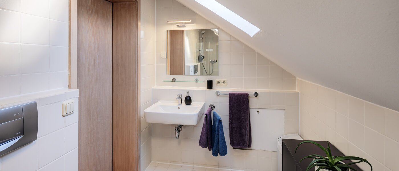 Половина двухквартирного жилого дома München Obersendling 03 2-я ванная комната 14567