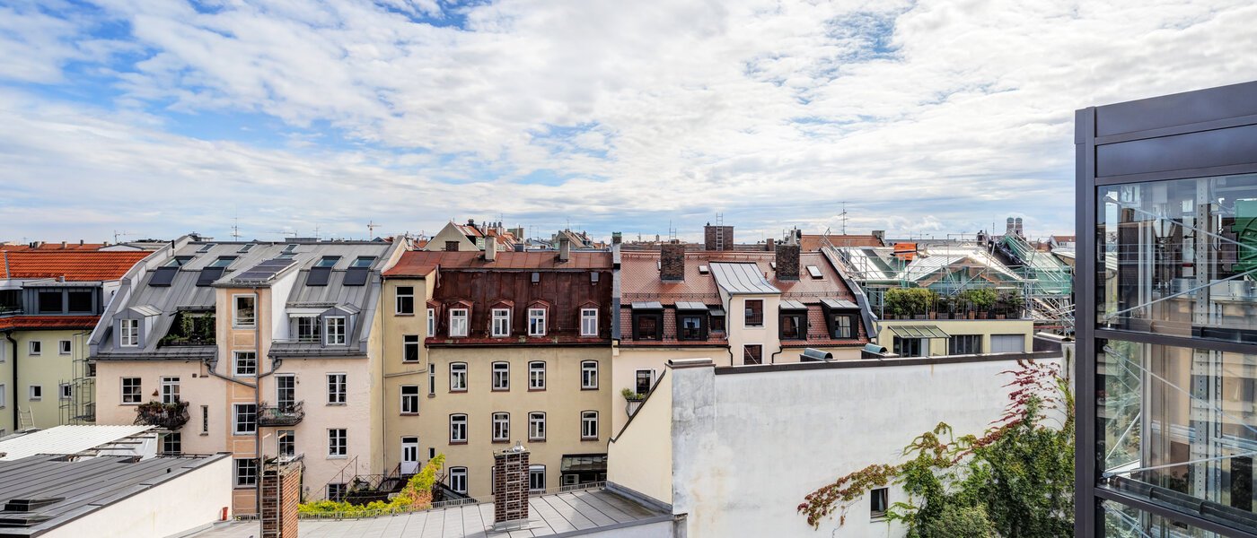 мансардная квартира München Maxvorstadt 01 вид из окна 14568