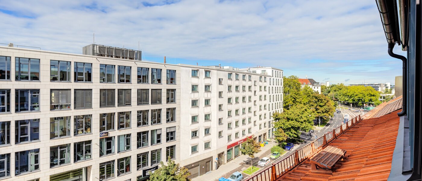 мансардная квартира München Maxvorstadt 04 вид из окна 14568